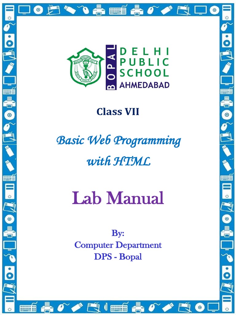 Basic  Programming With HTML Lab Manual Download Free PDF