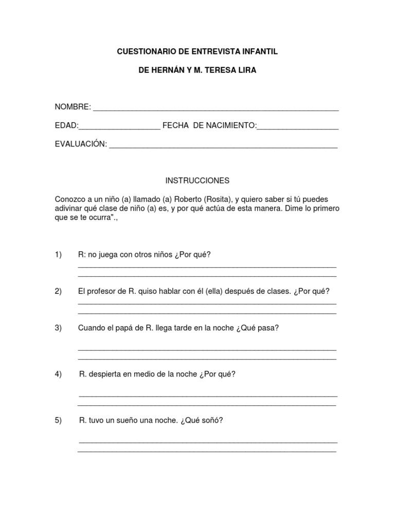 Test Roberto y Rosita | PDF | Ocio