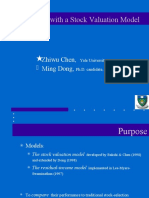 Investing With A Stock Valuation Model: Zhiwu Chen, Ming Dong