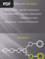 Applications of FA - News Analyst - Searches On-Line News - Shopping Robot - Searches Current Prices Charged For An Item