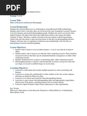 research photographyethics