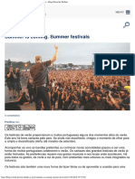 Summer is Coming Summer Festivals - GPS Financeiro - 