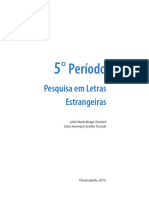 Pesquisa Em Letras Estrangeiras