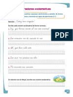 Escritura - Oraciones - Exclamativas PDF