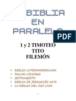 10.-La Biblia en Paralelo 1y2 Timoteo, Tito, Filemón