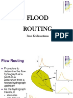 Flood Routing - Dr. Iwan Krida