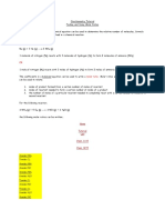 Stoichiometry Tutorial