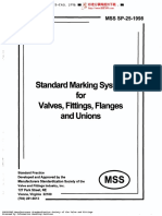 MSS SP-25-1998 Standard Marking System For Valves, Fittings, Flanges and Unions PDF