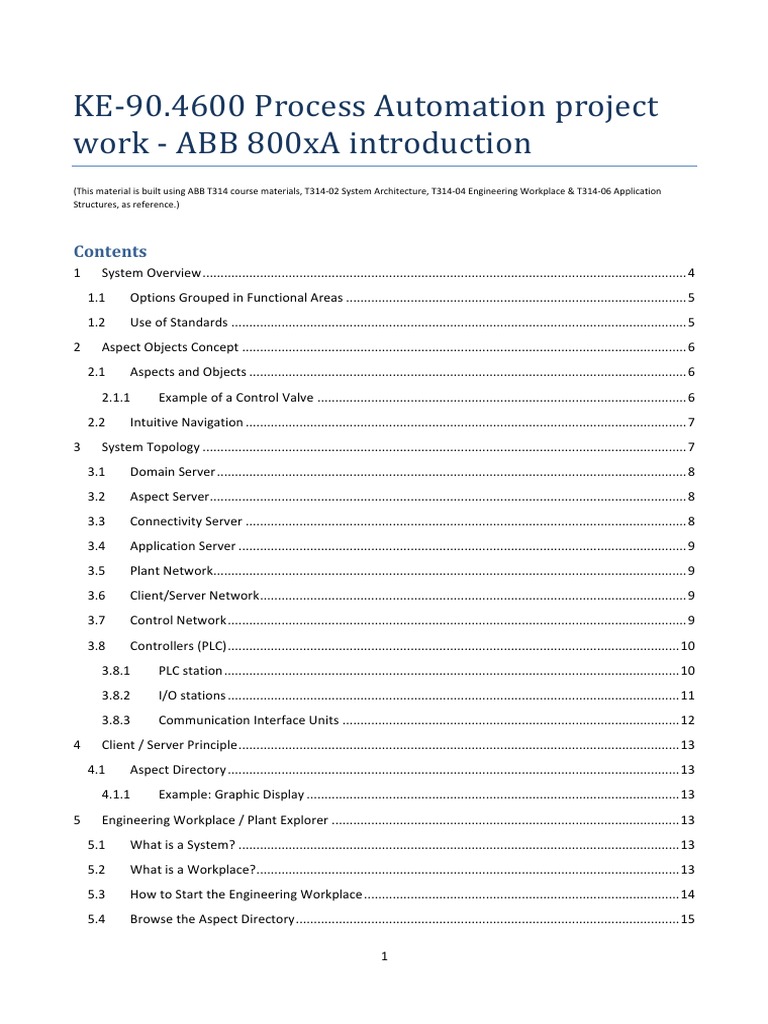 ABB 800xA System Overview Guide | PDF | Programmable Logic Controller ...