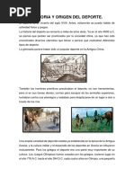 Historia Del Deporte