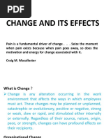 Managing Change and Innovation