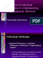 The Role of Individual Attributes in Understanding Organizational Behavior