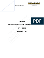 Ensayo 3° Medio Pedro de Valdivia 2018