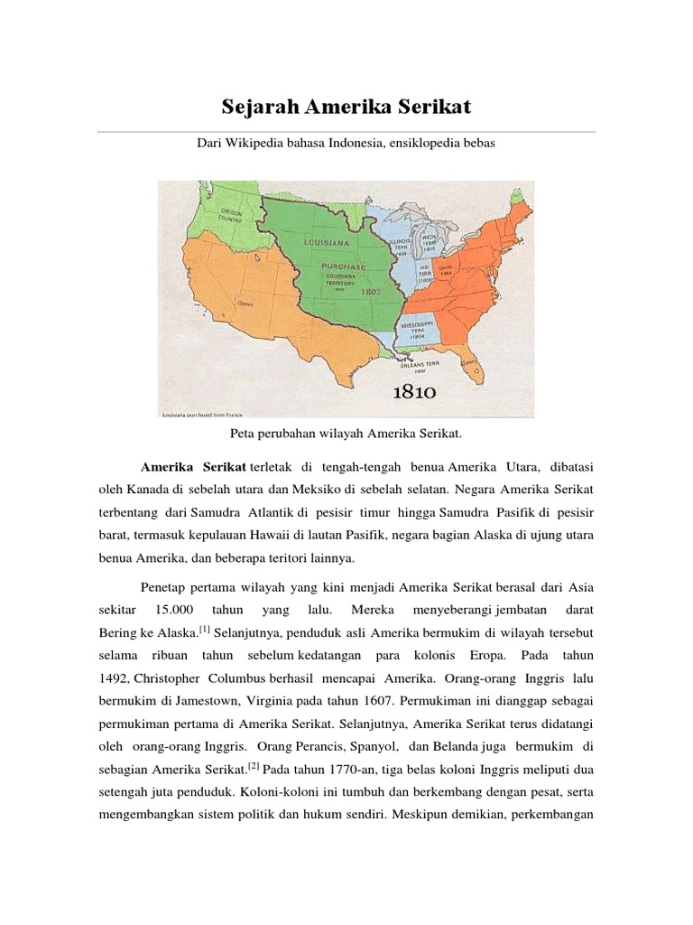 Sejarah Amerika Serikat