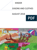 KINDER - Unit 5 Seasons and Clothes - Agosto