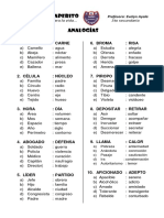 Analogías - 5to Sec.