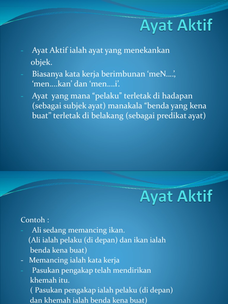 Ayat Aktif Pdf
