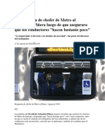 La Respuesta de Chofer de Metro