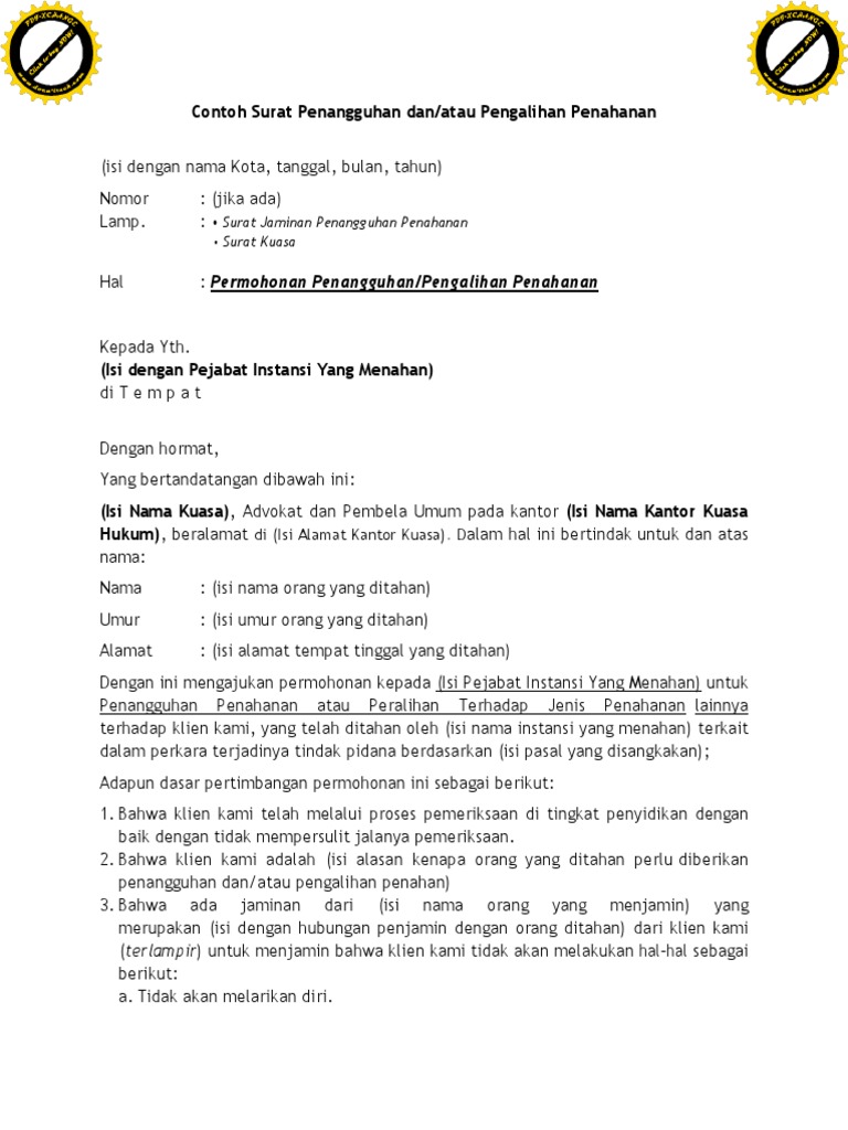 Penangguhan Penahanan  PDF