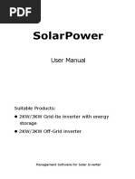 SolarPower User Manual For Hybrid 2KW 3KW Inverter