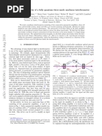 The Phase Sensitivity of A Fully Quantum Three-Mode Nonlinear Interferometer