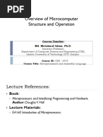 Lecture-2 (Overview of Microcomputer Structure and Operation)