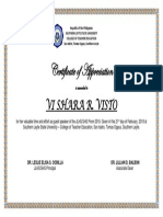 Prom Certificate