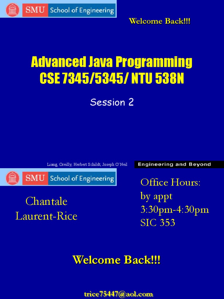 01 Slide | PDF | Java (Programming Language) | Method (Computer ...