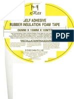 Self Adhesive Er Insulation Foam Tape: Ic-Flex