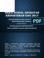 Bakti Sosial Angkatan Kedokteran Gigi 2017