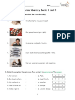 Grammar Galaxy Book 1 Unit 1: A. Look at Each Picture. Then Circle The Correct Word(s)