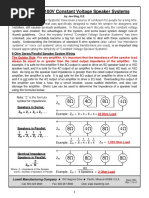 What Is A 25V 70V or 100V Speaker System