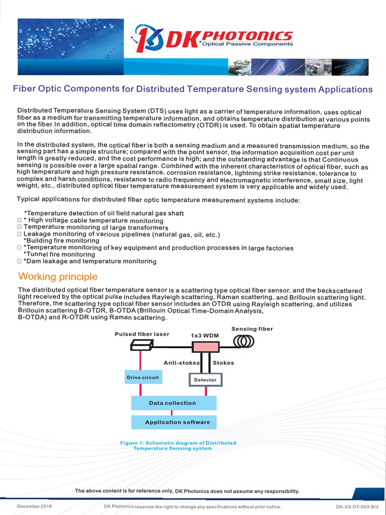 Fiber Optic Temperature Sensing Systems | PDF | Optical Fiber ...