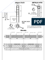 A Detaliu Atic Plan Armare Sambure 25x25: Etr Ø8/20 L 0.74m S500