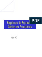 Aula 11 12 - Controle Da Expressao Genica Procariotos PDF