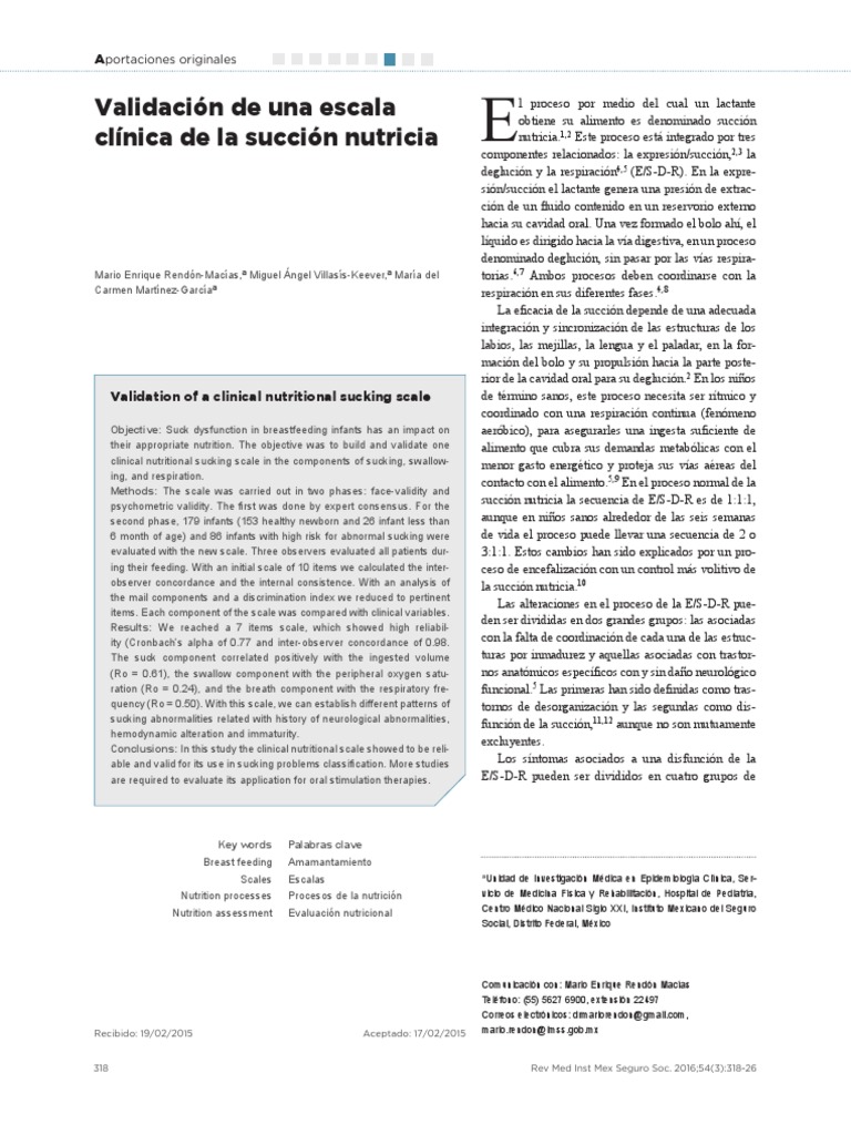 Escala Nomas | PDF | Amamantamiento | Alfa de Cronbach
