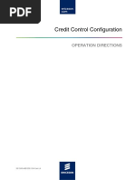 Credit Control Configuration: Operation Directions