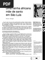 Verger Rainha Africana Mae de Santo Sao Luis
