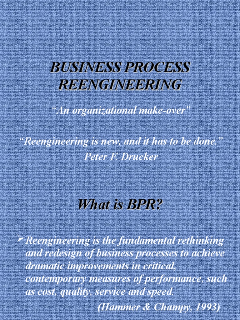 Business Process Reengineering Guide | PDF | Business Process | Business
