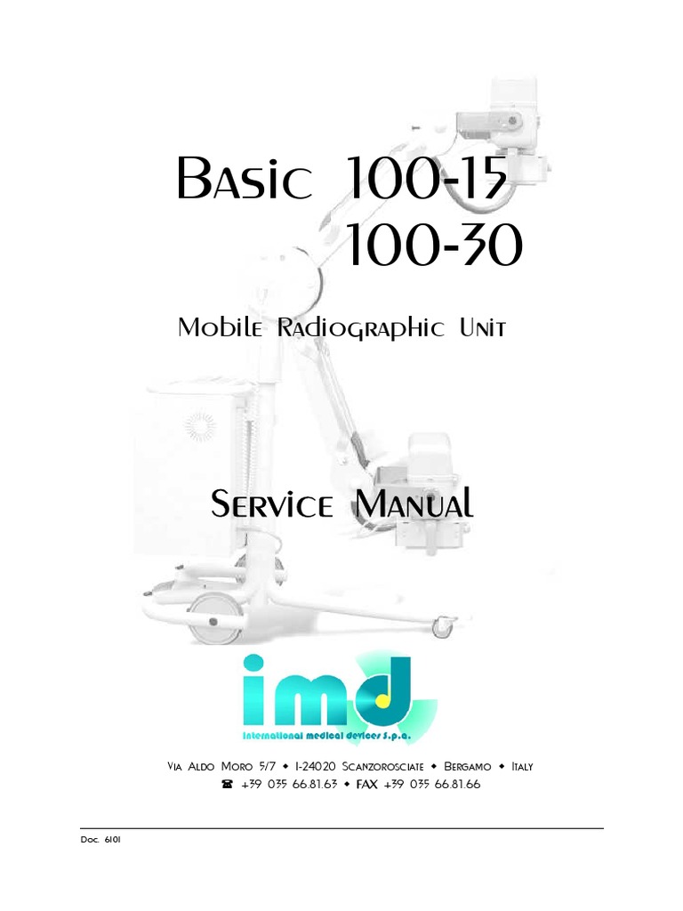 Siemens Basic 100 Mobile XRay Service Manual PDF Power Supply