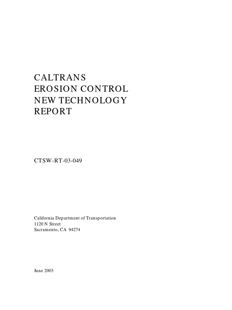 Erosion Control | PDF | Erosion | Surface Runoff