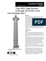 Varistar Type Azg3 Surge Arresters For Systems Through 345 KV Iec 10-Ka Line Discharge Class 3