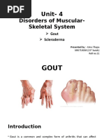 Disorders of Muscular-Skeletal System: Unit - 4