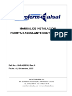 Manual de Instalacion Uso y Mantenimiento Basculante Contrapesada PDF