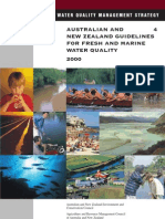 Australian and 4 New Zealand Guidelines For Fresh and Marine Water Quality 2000