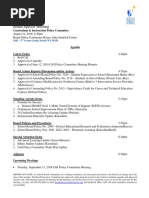 Seattle School Board Curriculum & Policy Committee Meeting Packet, August 21, 2018