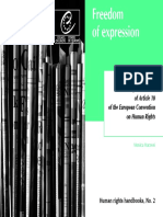 Freedom of Expression - A Guide To The Implementation of Article 10 of The European Human Rights Convention