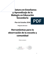 Herramientas para La Observación y Análisis de La Escuela y Comunidad