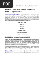 Download Prediksi Togel Jitu Keluaran Hongkong Rabu 22 Agustus 2018 by Tania Clara SN386739941 doc pdf