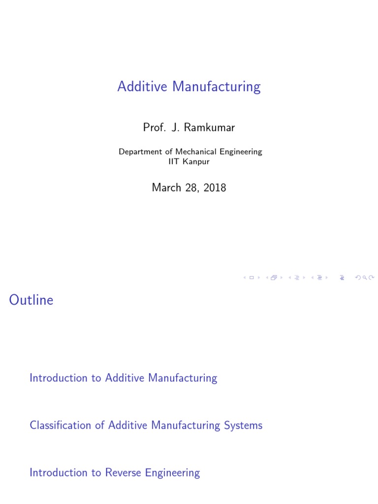 Additive Manufacturing Overview and Notes | PDF | 3 D Printing | Nature